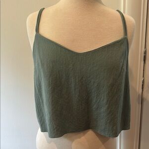 Mango Women’s Teal Crop Top